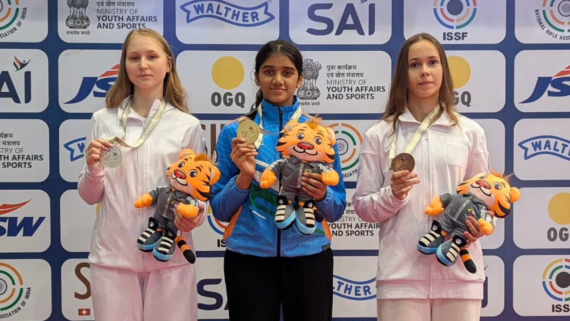 Rising Star Anushka Thokur Claims Second Gold at ISSF Junior World Cup 2025 with 50m Rifle 3P Victory